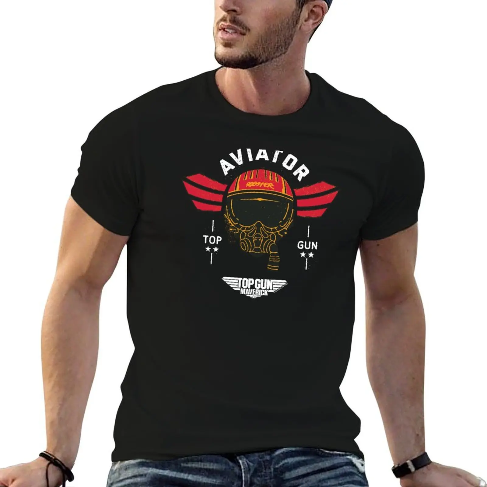 Top Gun: Maverick Rooster Aviator Helmet Poster T-Shirt man t shirt luxury t shirt man designer T-Shirt
