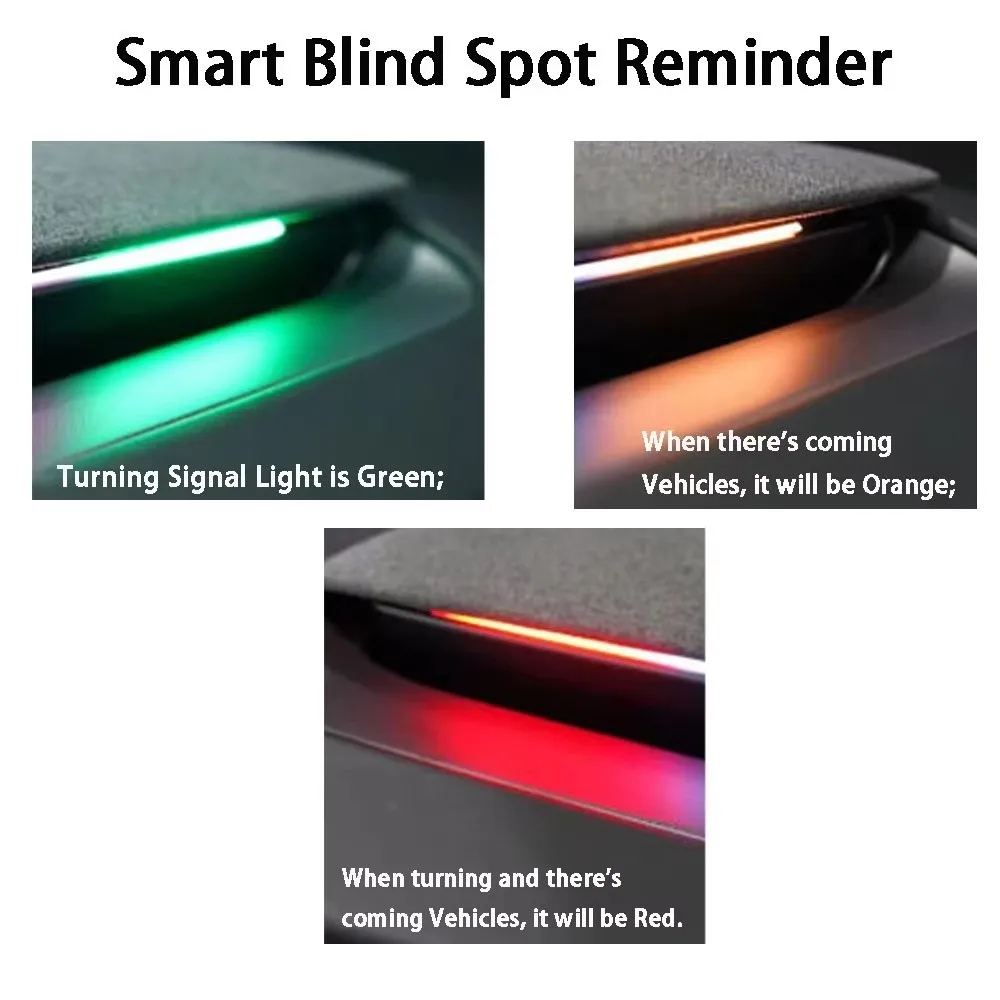 

2-in 1 Smart Air Vent Ambient Light System BSD System for Tesla New Y Juniper Model 3 Highland Model 3 Y 2021+