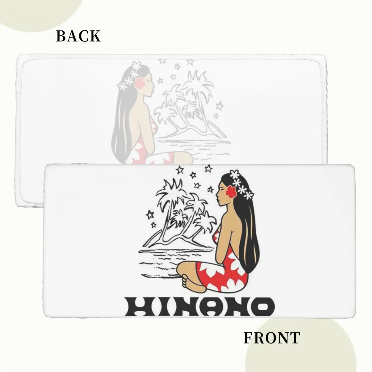Hinano Tahiti Custom Rectangular Tablecloth Waterproof Table Cover for Dining Events Table Cloth