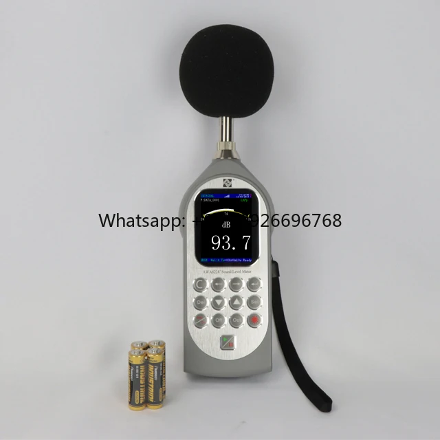 

AWA6228+ Noise Sound Level Meter Class 1 Measurement Range 25-140 DBA Noise Meter bluetooth Digital Sound Level Meter
