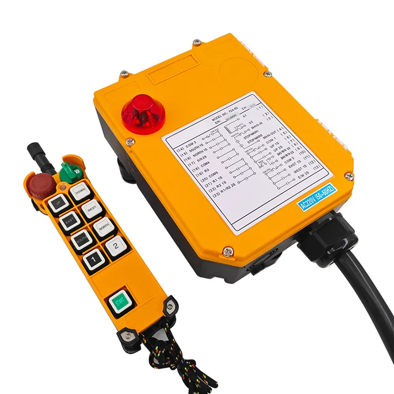 F24-8D/S Double Speed Industrial Wireless Radio Crane Remote Control Switches Hoist Overhead Bridge Controller F24-10D/S F24-12D