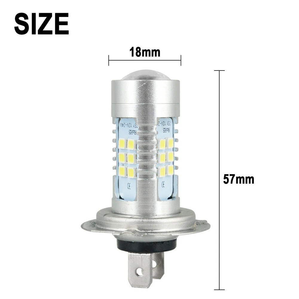 2pcs H7 LED Headlight Bulb Kit High/Low Beam Super Bright 6000K White Car Accessories Universal H7 Auto Lamps Headlights