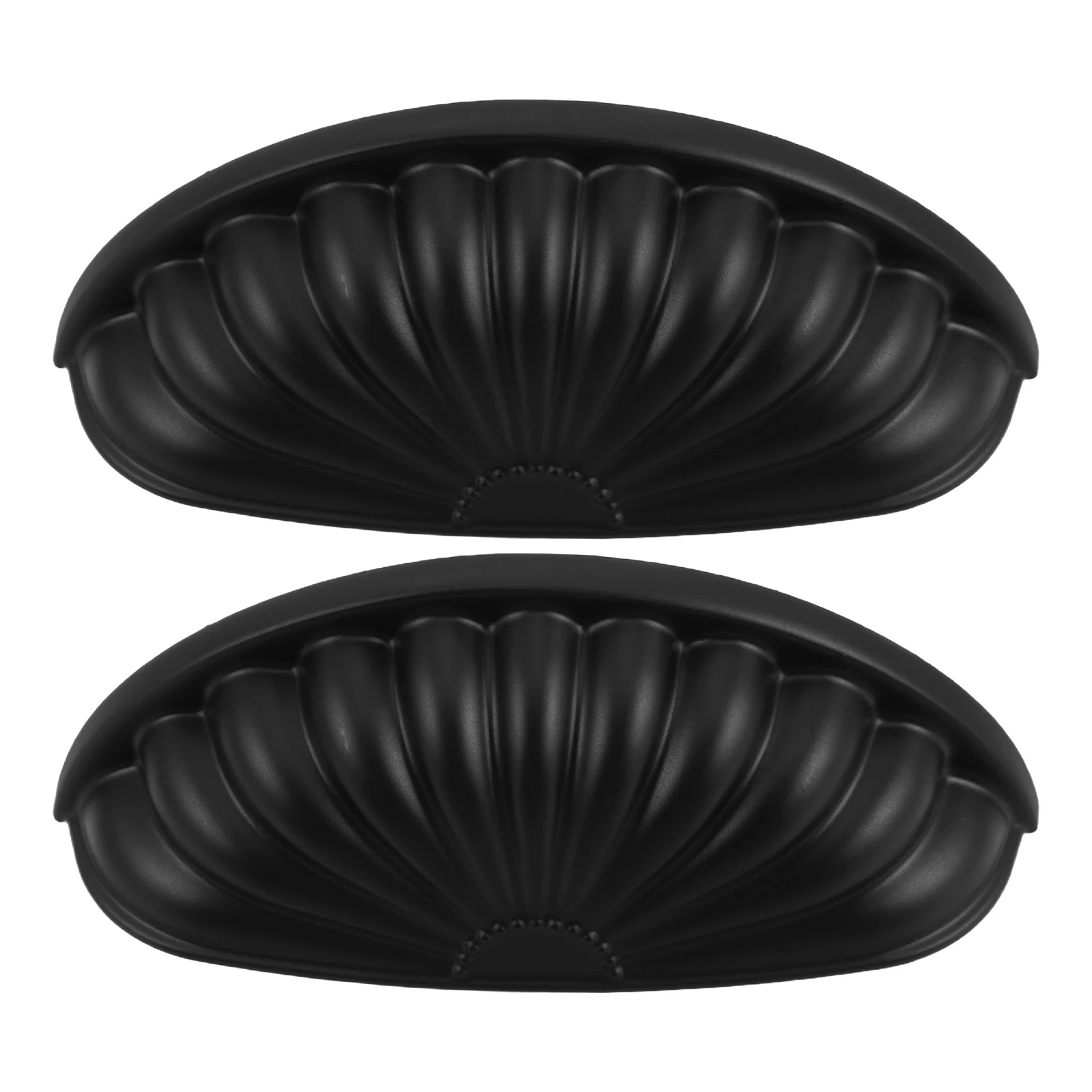 

2 Pcs Drawer Handle Zinc Alloy Pulls 76mm Spacing Furniture Black Metal Dresser Knobs Cabinet Wardrobe Hardware Storage