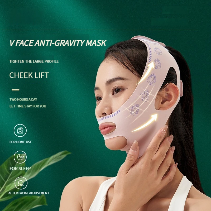 V Face Chin Cheek Slimming Bandage Breathable Face Cheek Lifting Mask V-Line Shaping Bandage Reduce Double Chin Skincare Tool