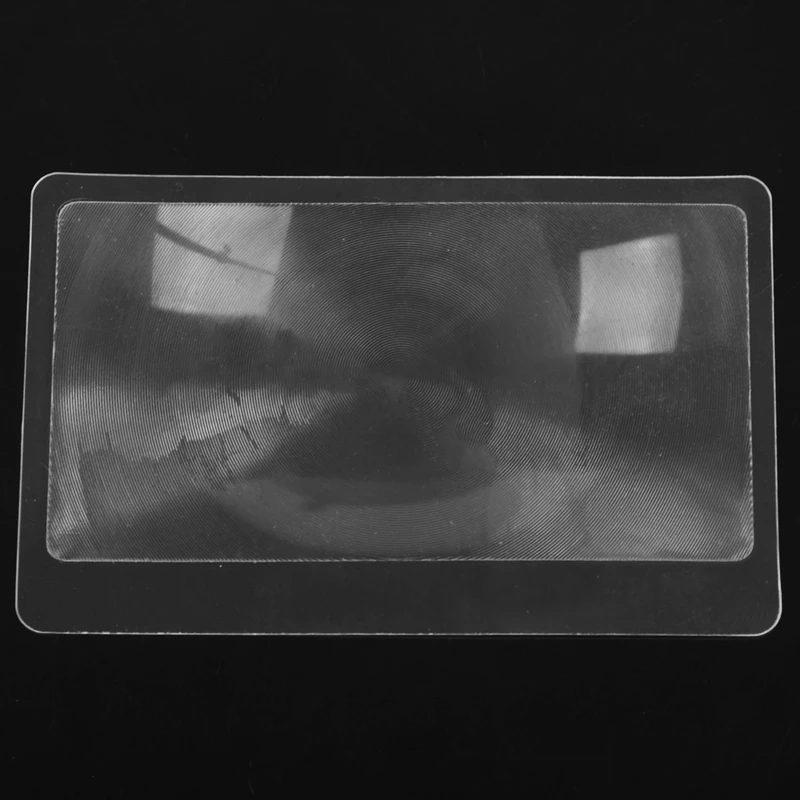 Fresnel Loupe de poche, grossissement 3 X, Format de carte de crédit, Loupe transparente