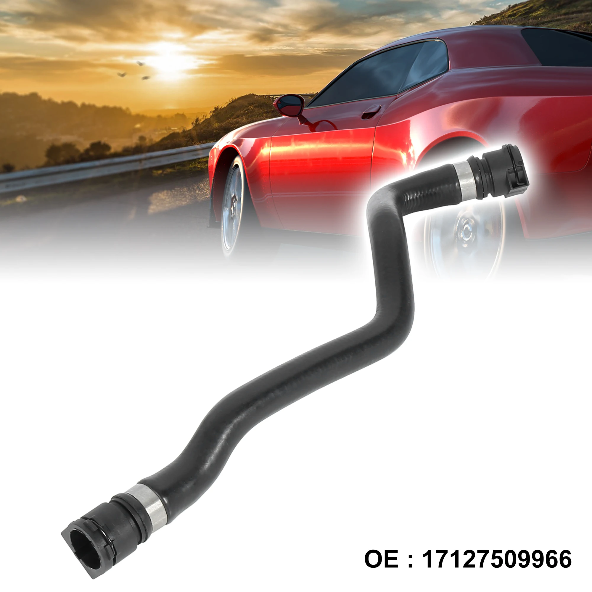 

UXCELL Radiator Coolant Water Hose from Expansion Tank 17127509966 for BMW X5 2003-2006