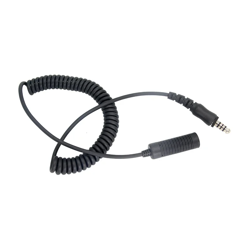 Cable extend for U94 Adapter TAC-SKY Tactical Headset Walkie Talkie 7.1mm Plug For U-174 NATO conversion extend