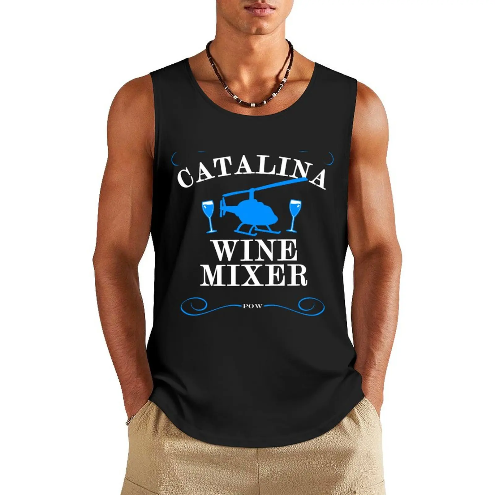 The Catalina Wine Mixer Tank Top gym men Gym t-shirt man