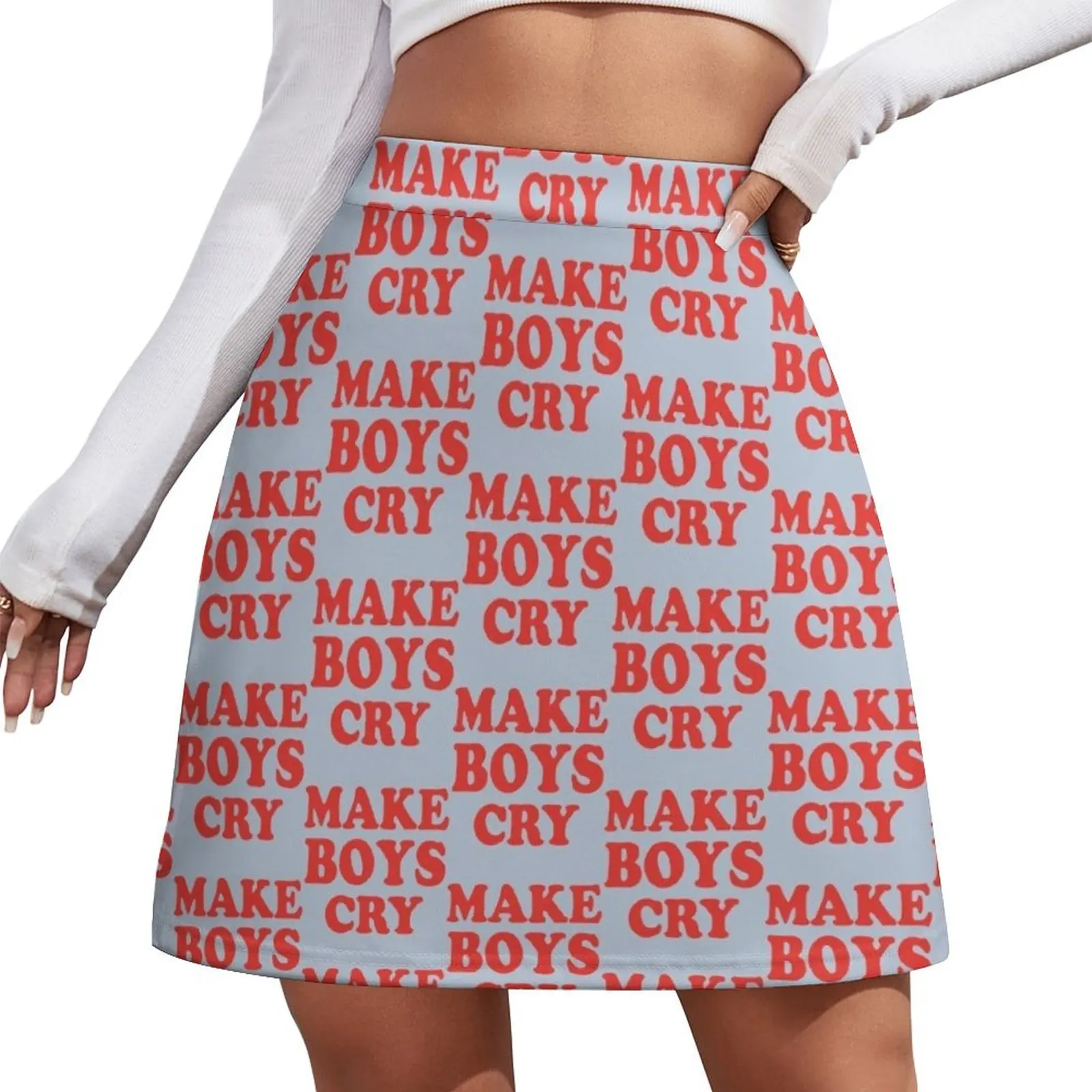 

Make Boys Cry Fitted Mini Skirt korean style clothing Skirt for girls korean style clothes skirts for womans