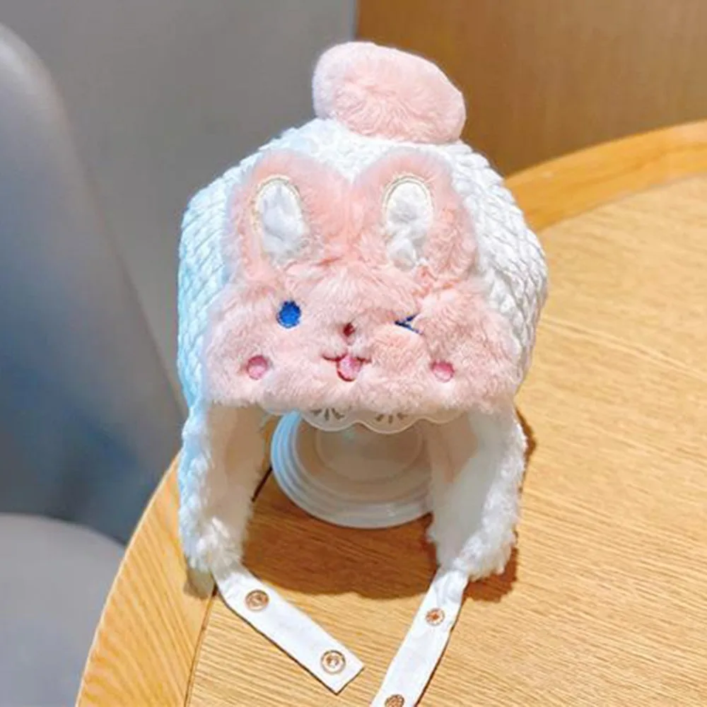 

8 Month-3Year Ear Protection Winter Baby Hat Windproof Keep Warm Kids Beanie Cap Adjustable Thicken Baby Knitted Hat Boys Girls