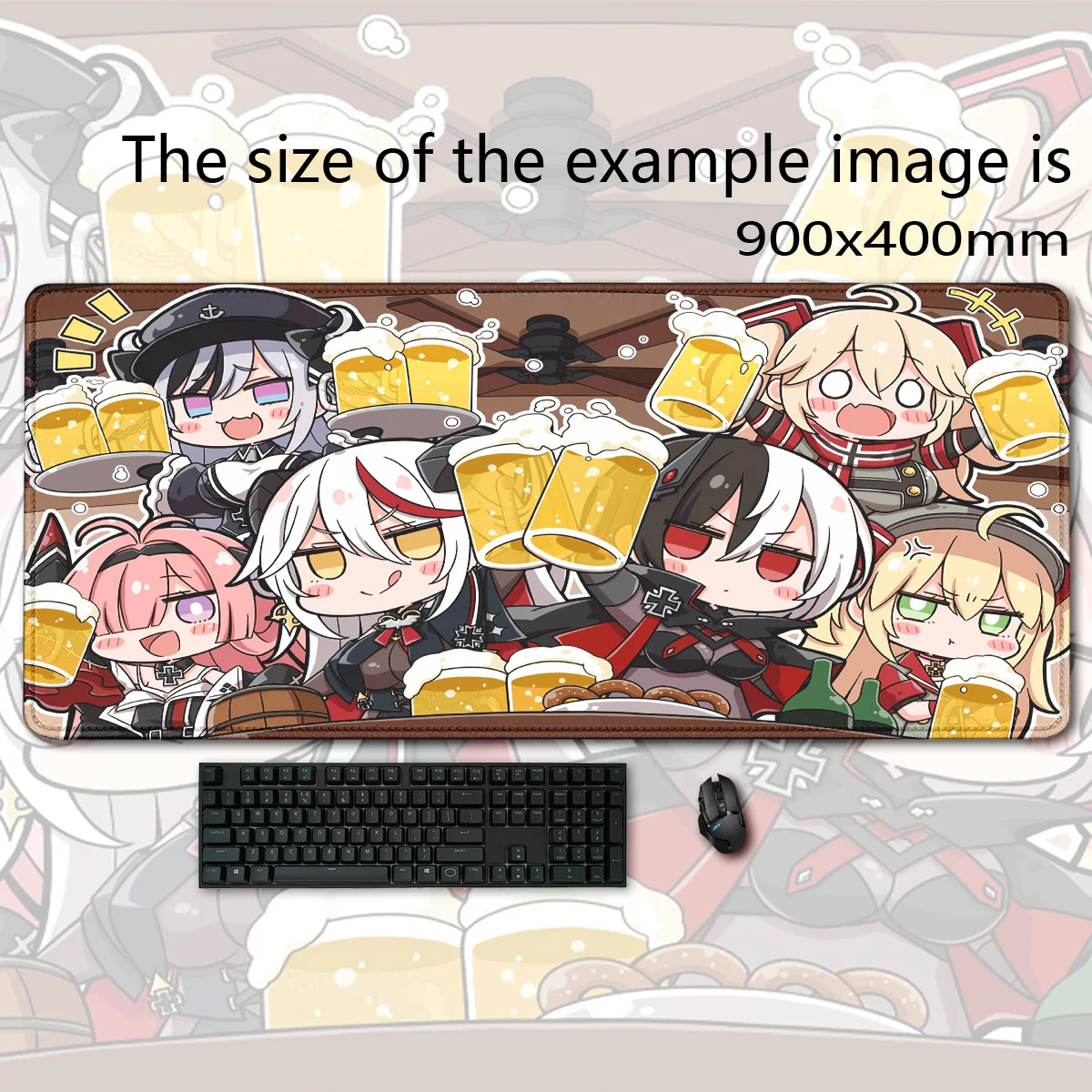 

Large mousepad Gaming Accessories Office Gamer Keyboard Prinz Eugen Azur Lane KMS gir Sexy Anime Girl Don-Slip Laptop mouse pad