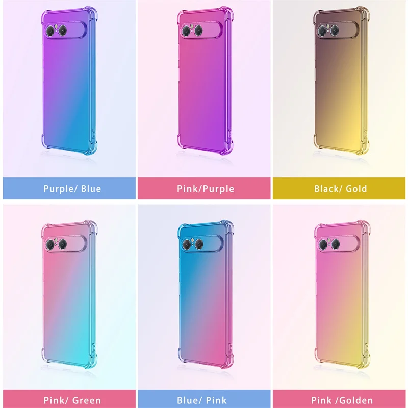 Чехол из ТПУ с градиентной подушкой безопасности для Sony Xperia 10 VII 1 V, защитный противоударный чехол Fundas Coque Capa