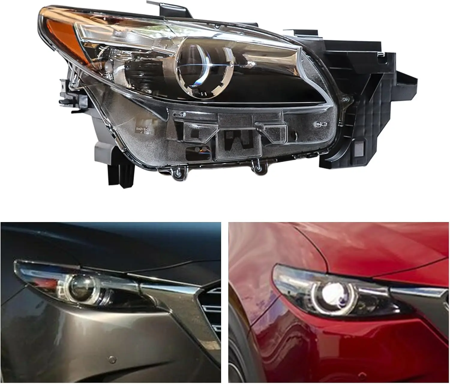 For 2016 2017 2018 2019 2020Mazda CX-9 CX9 LED Front Headlights Assembly w/o ASF Headlamps Headlights TM52510K0B TM52510L0B LHRH