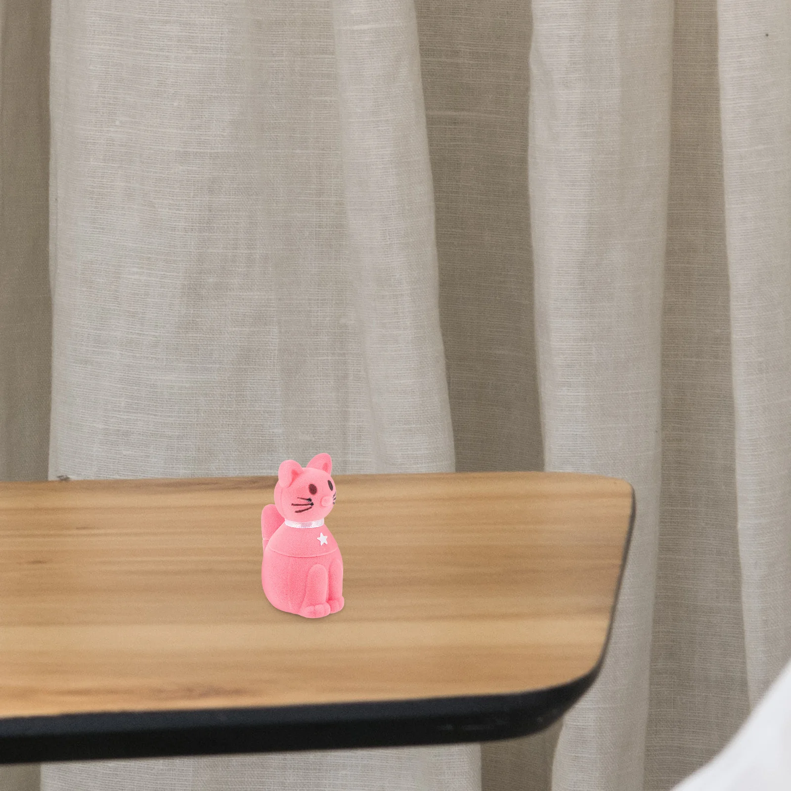 صندوق هدايا على شكل خاتم على شكل قطة لاقتراح حفل زفاف وحقيبة تخزين مجوهرات الخطوبة مع تصميم داخلي آمن للإغلاق الناعم #1