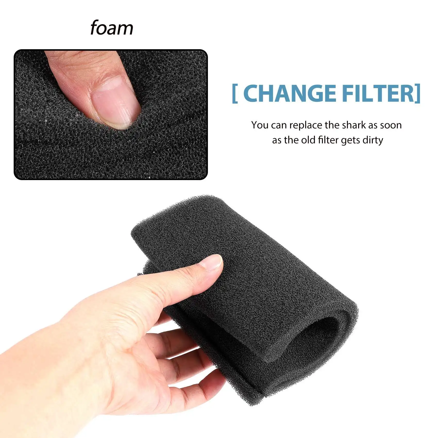 3 Pack 90585 Foam Sleeve VF2001 Foam Replacement Filter for Shop-Vac, Vacmaster & Genie Shop Wet Dry Vacuum Cleaner