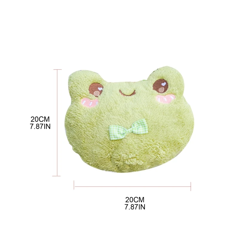 Cute Green Frog Shoulder Bag Plush Doll Crossbody Bag Casual Women Messenger Bag Decoration Bag Phone Coin Purse