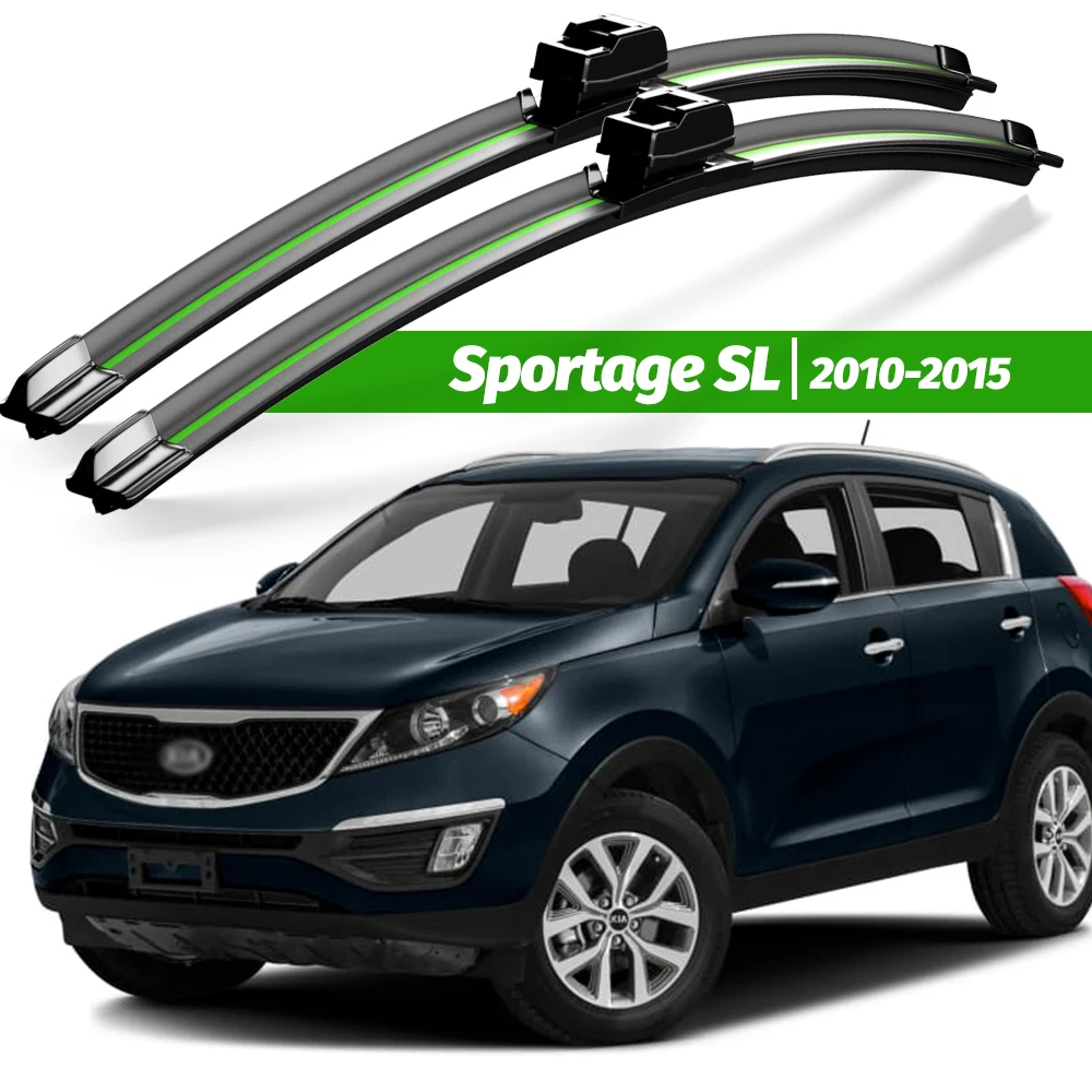 Wiper Front Wiper Blades Kit For KIA Sportage SL 2010 - 2015 2013 2014 Windshield Windscreen Window Brushes 24\