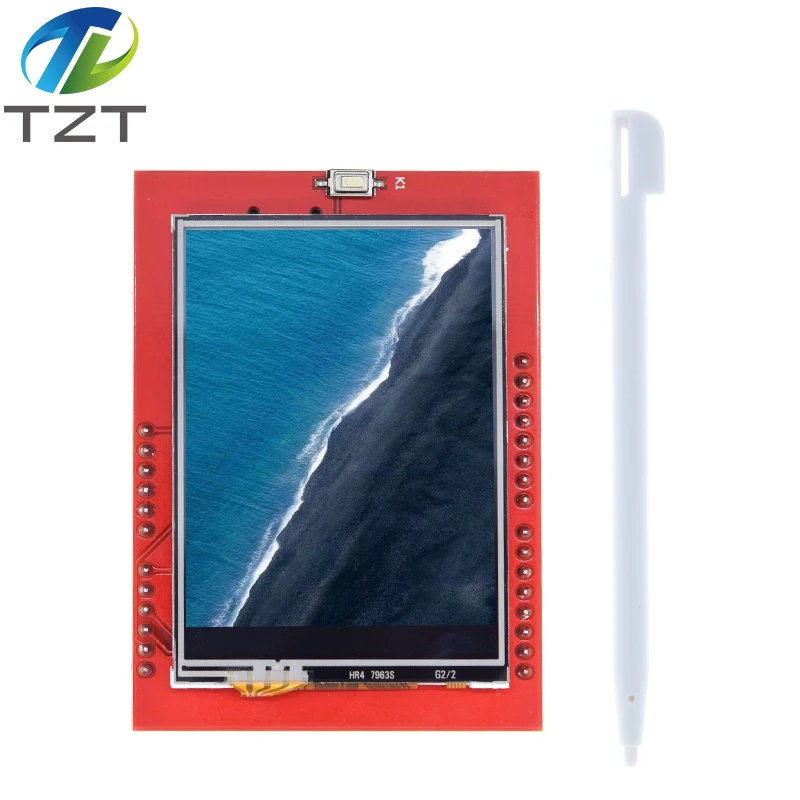 Imagem -04 - Módulo Tft Lcd de Tzt 2.4 Polegadas Tft Lcd Tela para Arduino Uno r3 Placa e Suporte Mega 2560 com Caneta de Toque Uno r3