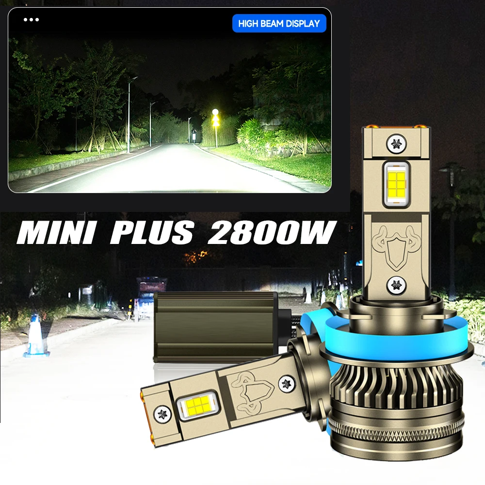 

ZTZPIE 2800 Вт 2-трубный 6500K Автомобильный фонарь H7 H4 Canbus Светодиодная фара HB3 HB4 9005 9006 H1 H11 9012 HIR2 Лампа CSP 5865 Лампа высокой мощности