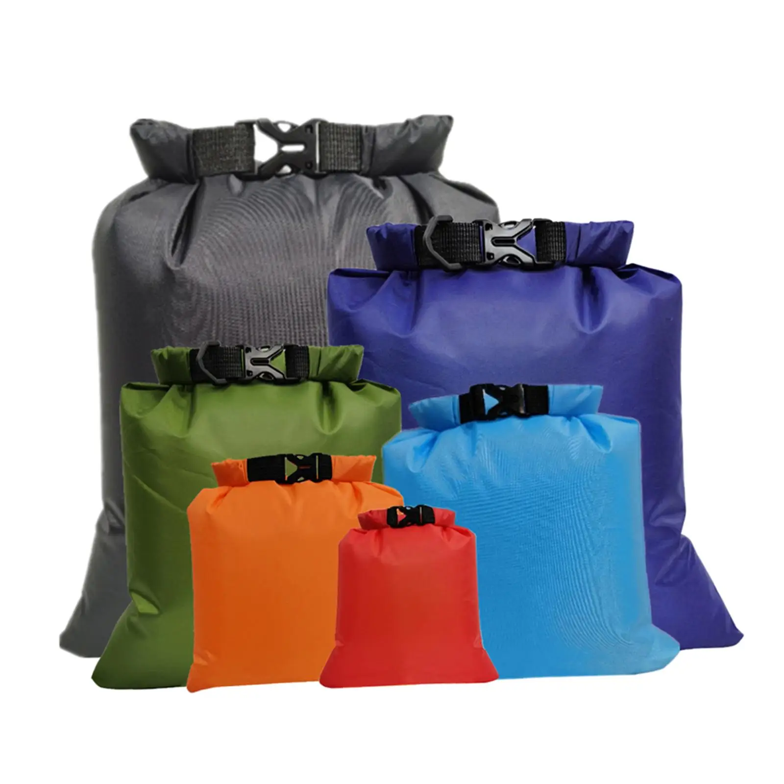 Dry Bags Waterproof Floating for Kayak Rafting Boating Swimming Roll Top Storage Sacks Lightweight Foldable Pouch for Outdoor