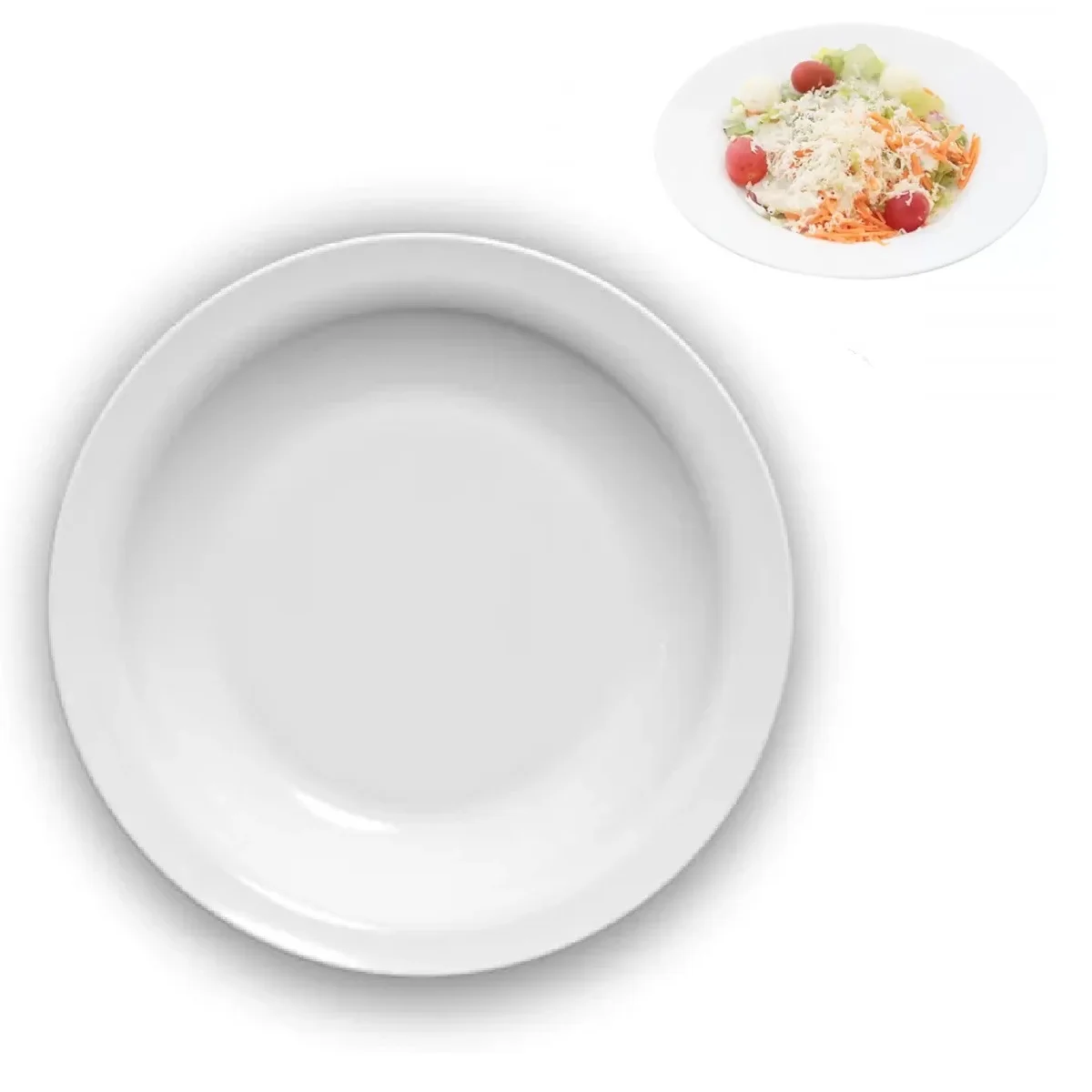 22,5cm Gourmet Opaline Tempered Glass Background Dish