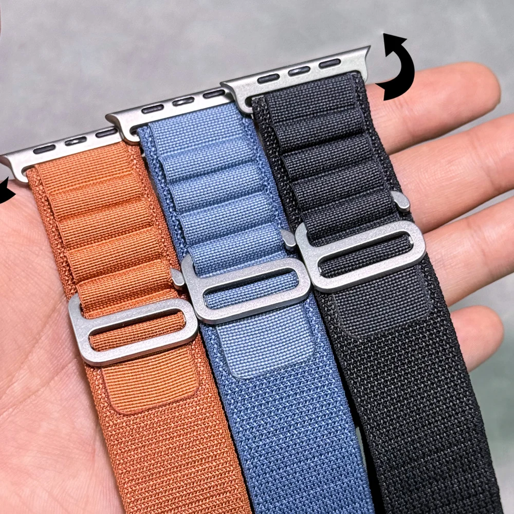 Alpine Loop Strap für Apple Watch Band Ultra 3 2 49 mm 46 mm 45 mm 44 mm 42 mm 41 mm 40 mm Correa Armband iWatch Serie 11 10 SE 9 8 7