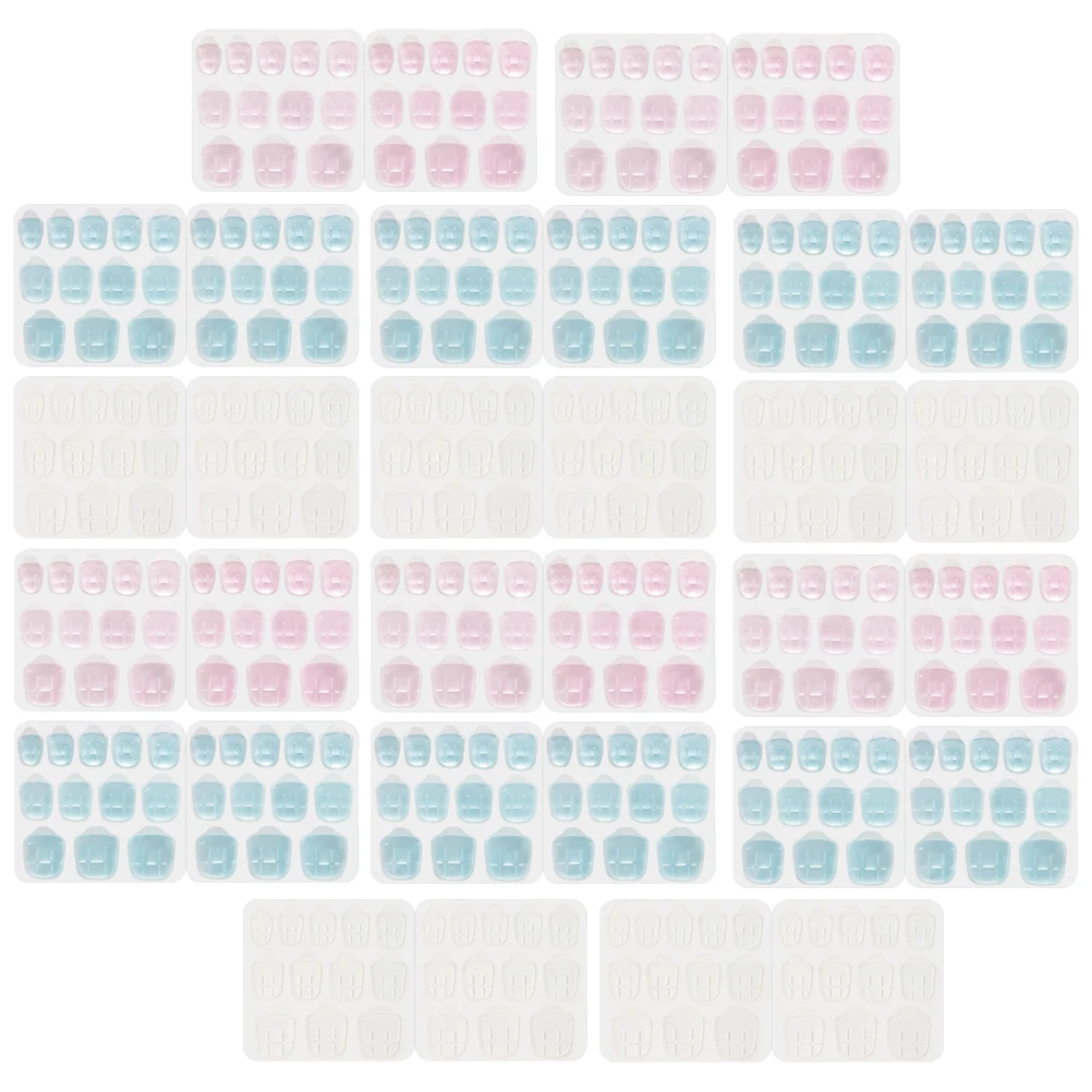 

30 Sheets Double Sided Nail Adhesive Tabs Nail Stickers 24 Particles Per Sheet Press on Nails Sticky Tabs Strong Adhesion Easy