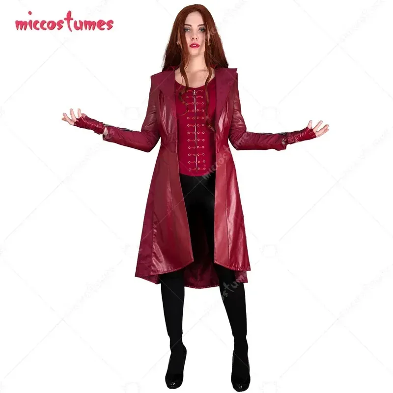 

Wanda Red Witch cosplay costumes, including jackets, pants and vests, suitable for Halloween anime exhibition parties
