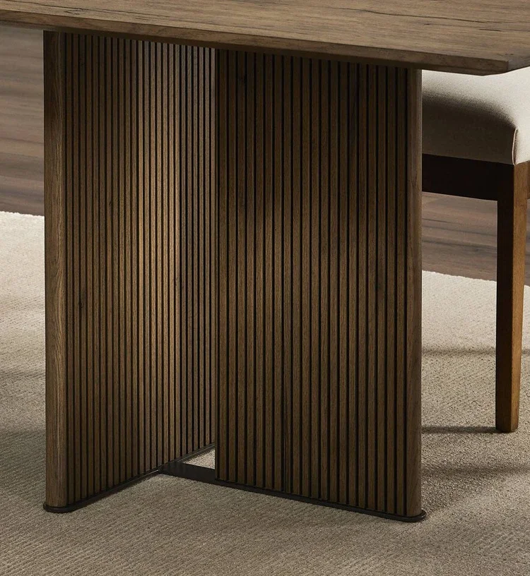 Banco de trabajo rectangular, madera maciza, madera, roble