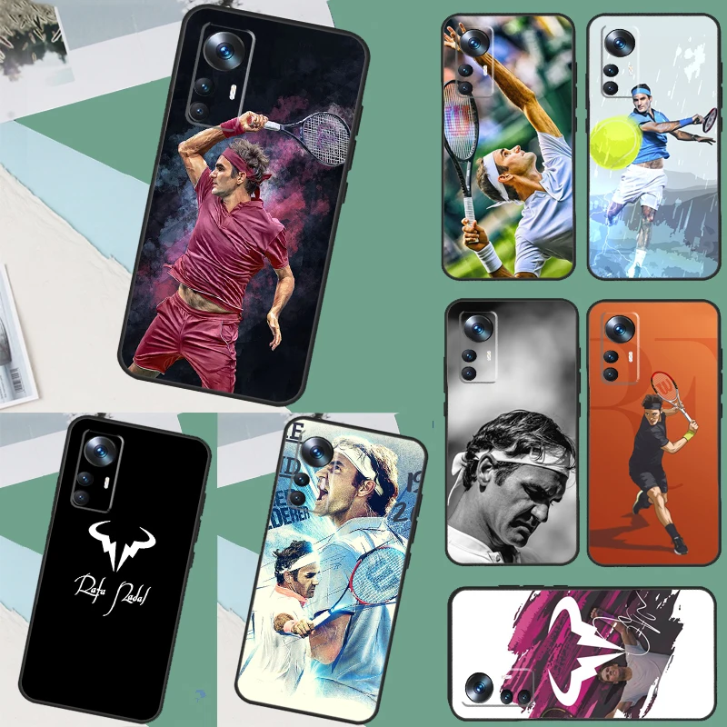 Tennis Roger Federer RF Case For POCO F3 F5 M5 M5s X5 X3 Pro F4 X4 GT Xiaomi 13 Ultra 13T 12T 11T Pro 12 Lite Cover