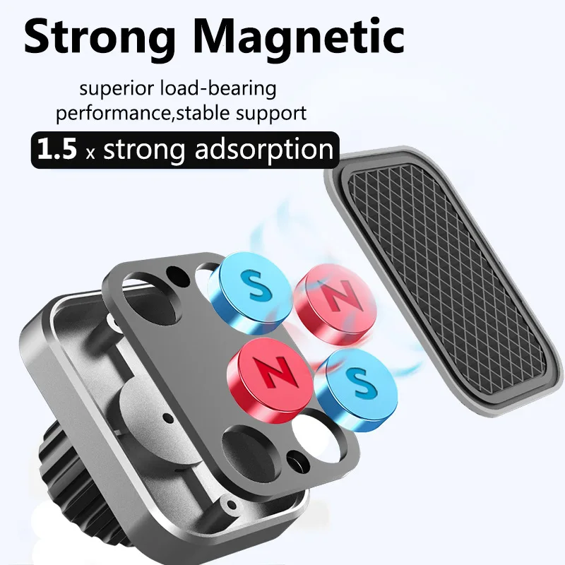 Untoom Magnetic Car Phone Holder Mobile Phone Holder in Car Magnet Car Mount Mobile Cell Phone Stand for iPhone Xiaomi Samsung