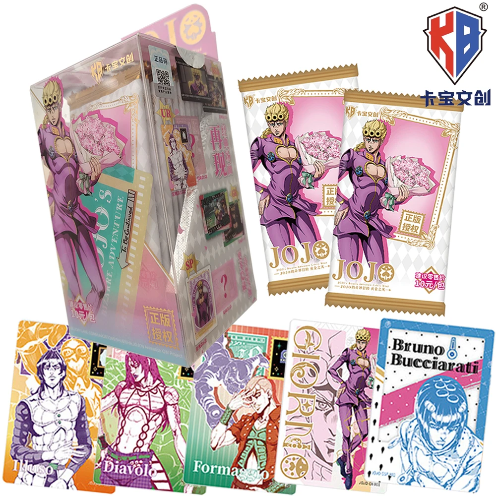 

Оригинальная коллекционная карта Kabao по мотивам JoJo's Bizarre Adventure, подарок для ребенка на Рождество, фэнтезийное приключение, аниме, Q-версия, редкая карта