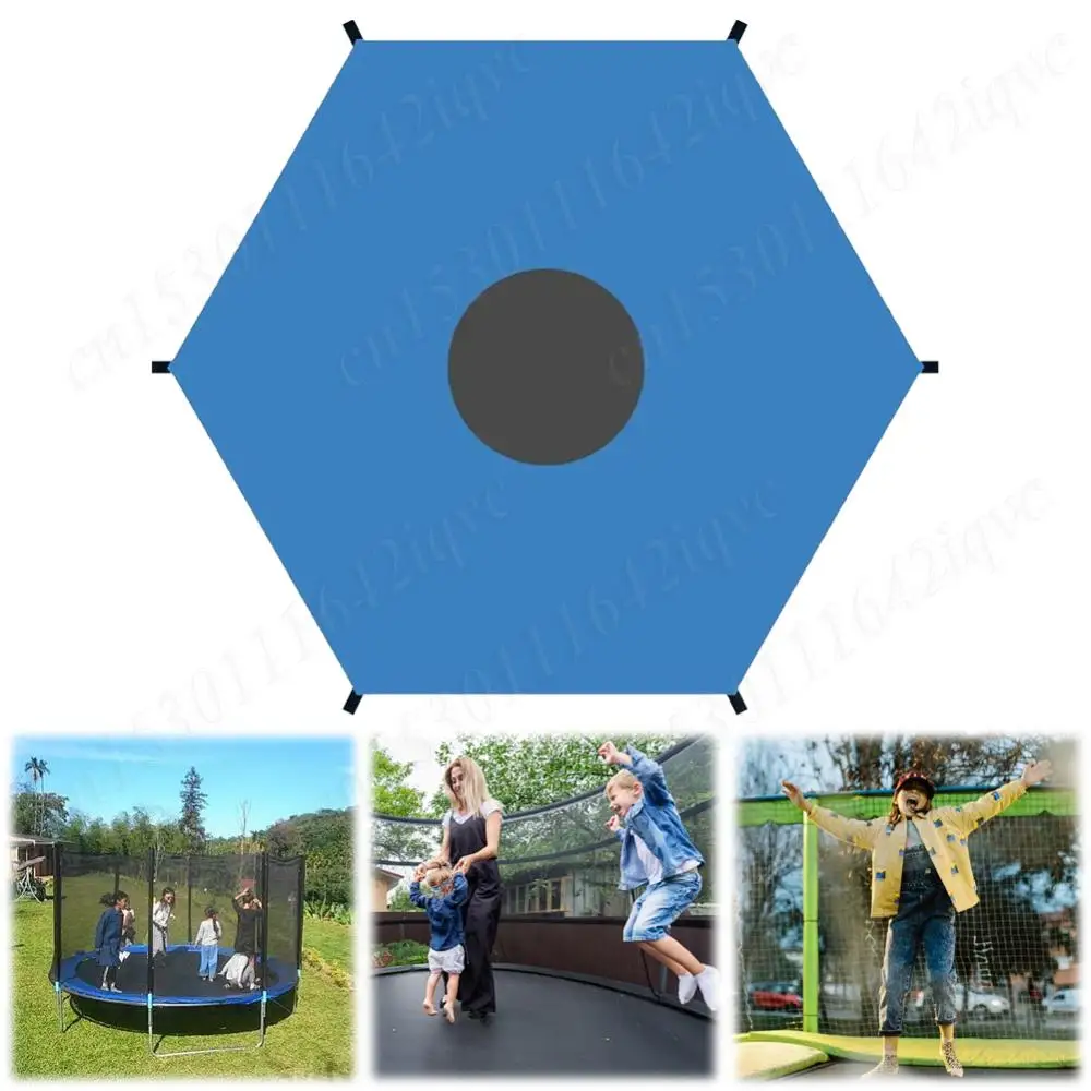 6/8/10ft Trampoline Shade Cover Anti-UV Trampolines Sunshade Trampolines Canopy Waterproof Trampolines Sunshade Accessories