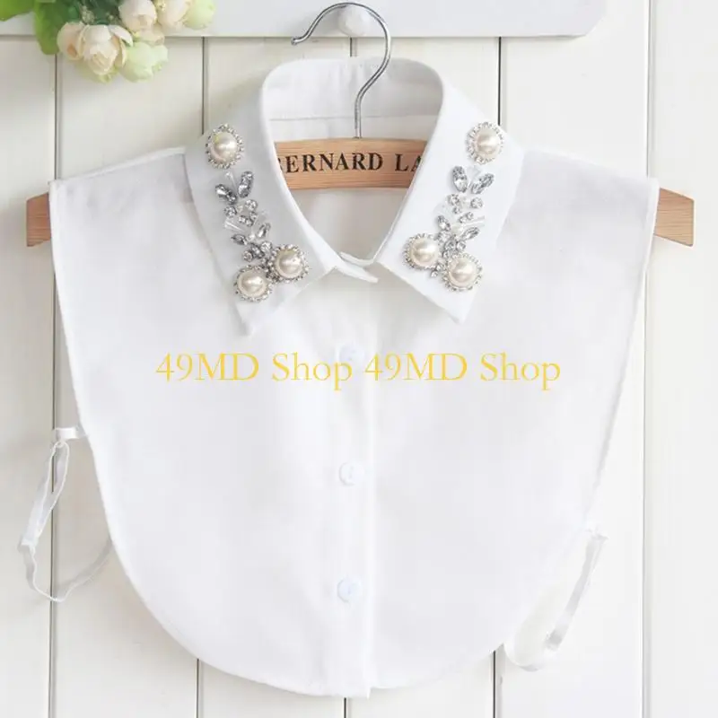 49MD Dickey Collar Detachable Collars For Women Faux Collar False Collar Half Shirt