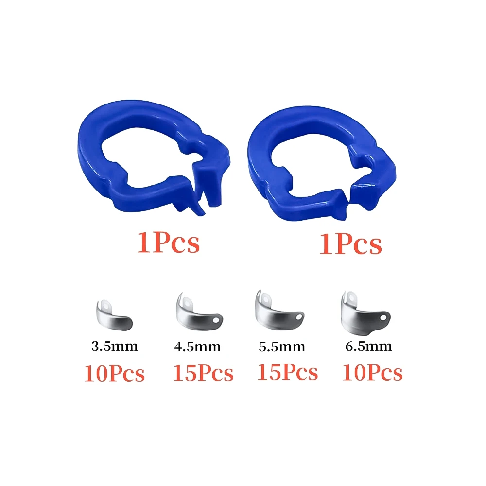 Dental Sectional Matrix System Kit Sectional Contoured Metal Matrices Matrix Bands Resin Clamping Ring Autoclavable Dentist Tool