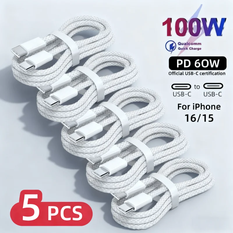 5PCS Usb C Cable To… - image