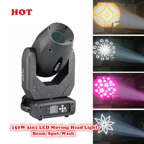 Amazing Effect Led Beam Spot Wash 3in1 Moving Head 150w Moving Head Disco DJ Light