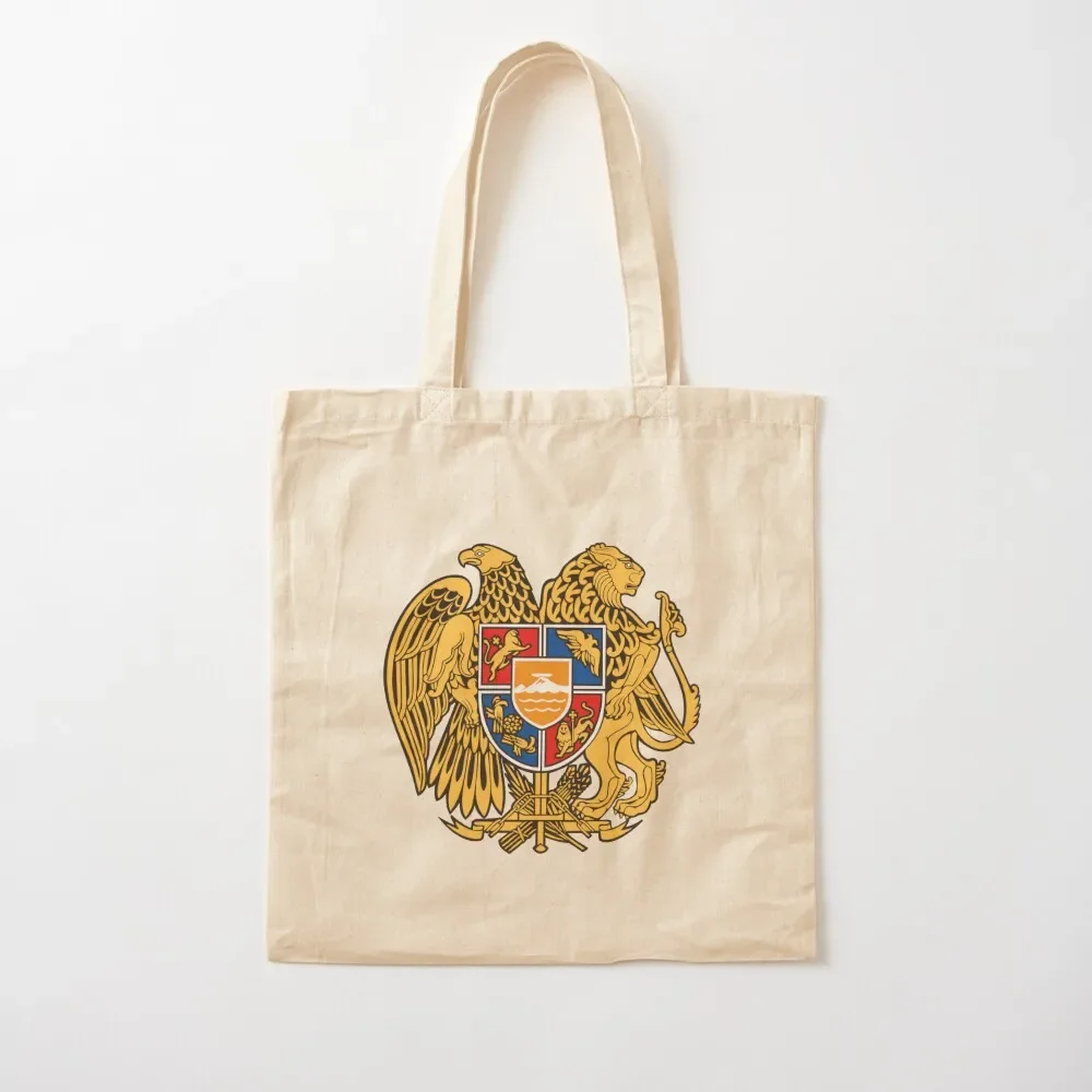 

Coat of arms of Armenia Tote Bag reusable grocery bags canvas shopping bag great bag