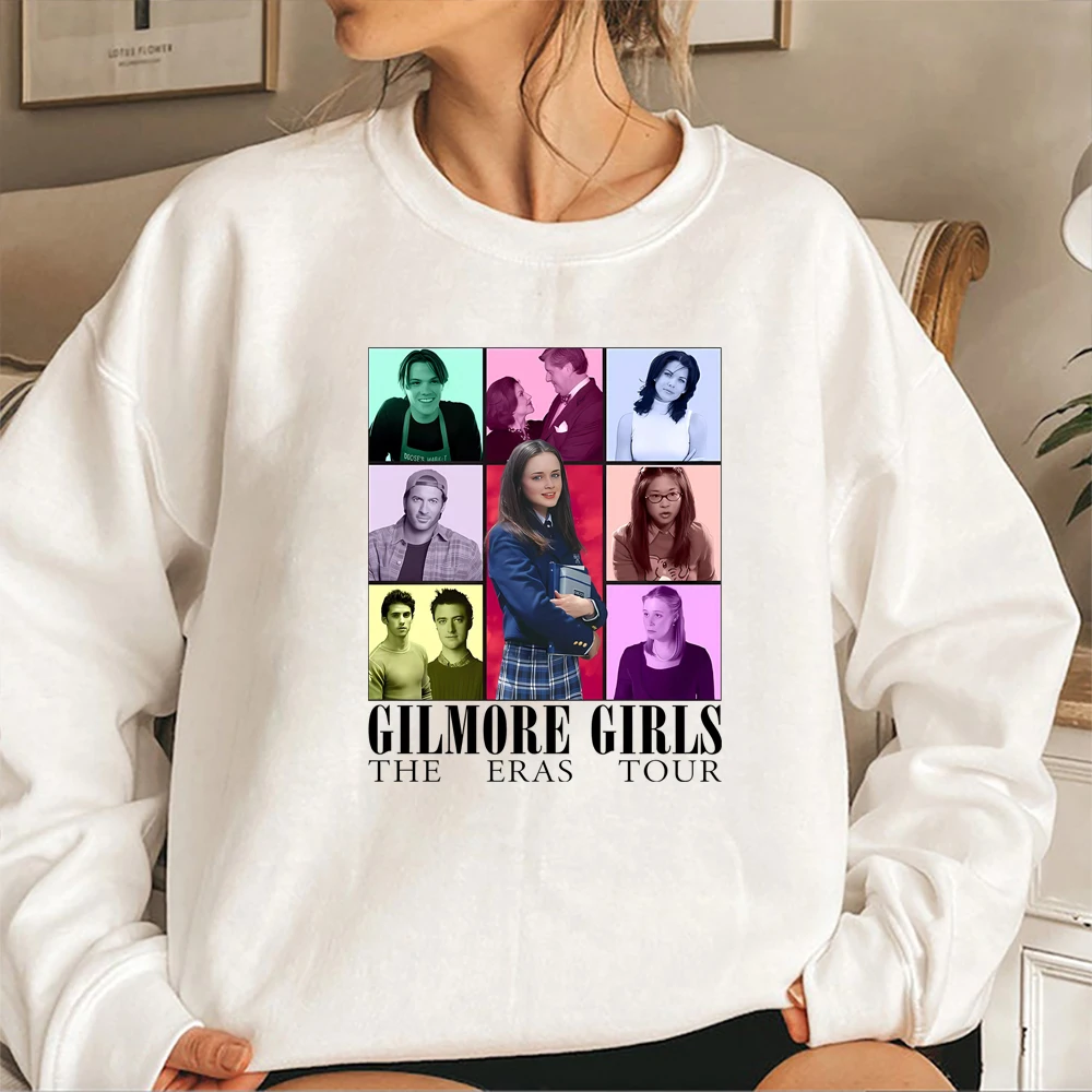 Gilmore Girls The Eras Tour Women Sweatshirt O Neck Streetwear Fashion Long Sleeved Hoodies Vintage Photos Tv Shows Jumpers