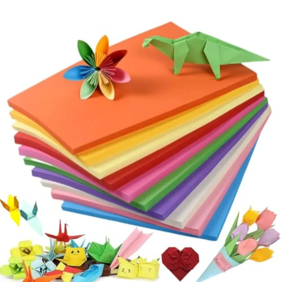 A4 Colored Paper 100 Sheet Craft Art Papers for Origami Crafts Thin Copy Construction Paper for School Office Classroom Supplie