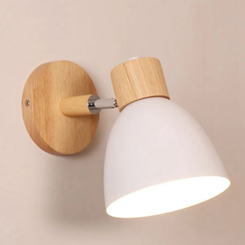 Nordic Modern LED Wall Lamp Minimalist Iron Decorative Lights for Bedroom Aisle Restaurant Indoors Illumination Green-ABFB