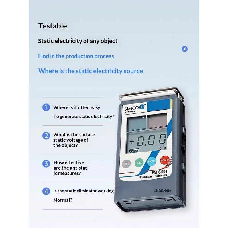 

FMX-004 and FMX-003 LCD Handheld Electrostatic Field Meter Static Tester for Electrostatic Field Meter