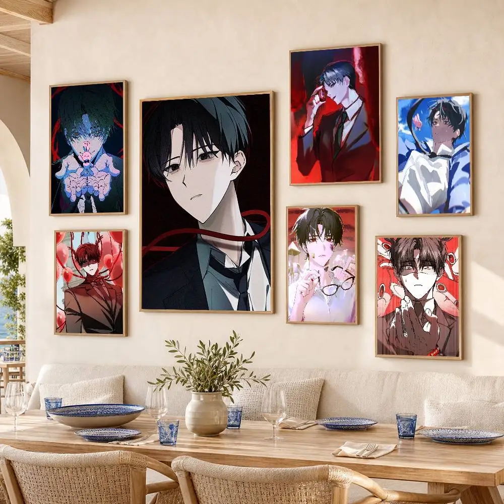 K-Kim S-Soleum Novel G-GSGW  Poster Self-adhesive Art Waterproof Paper Sticker Coffee House Bar Room Wall Decor