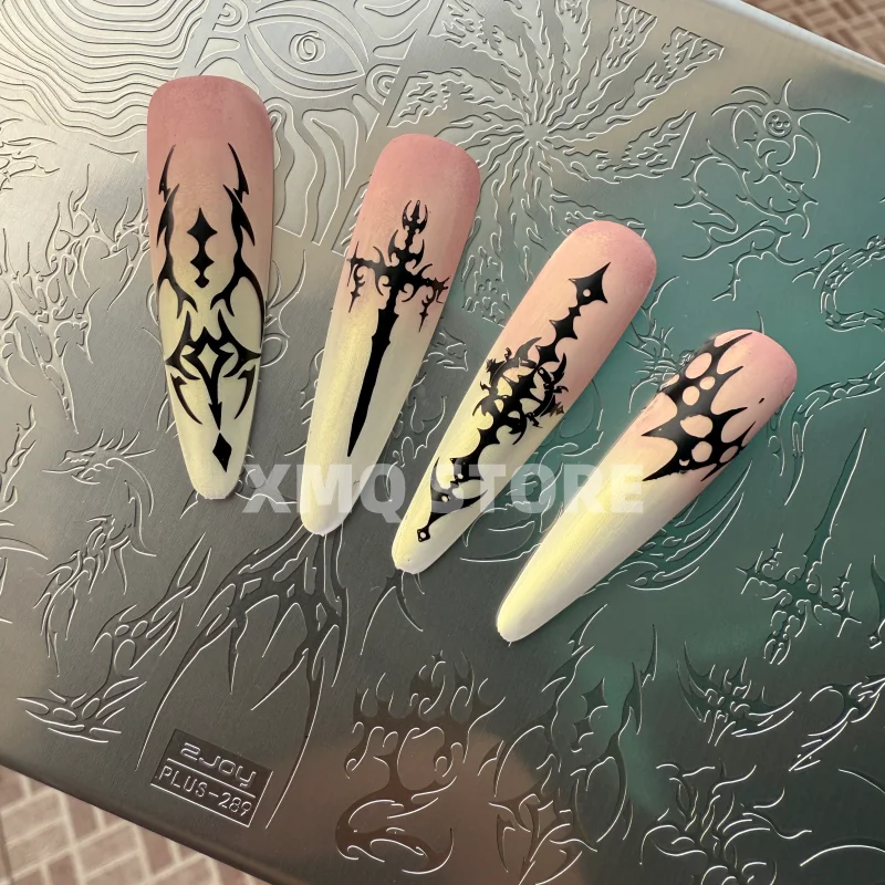 XMQ NAIL ART STAMPING PLATES GOTHIC STYLE IMAGEPLATES COOL TEMPLATE