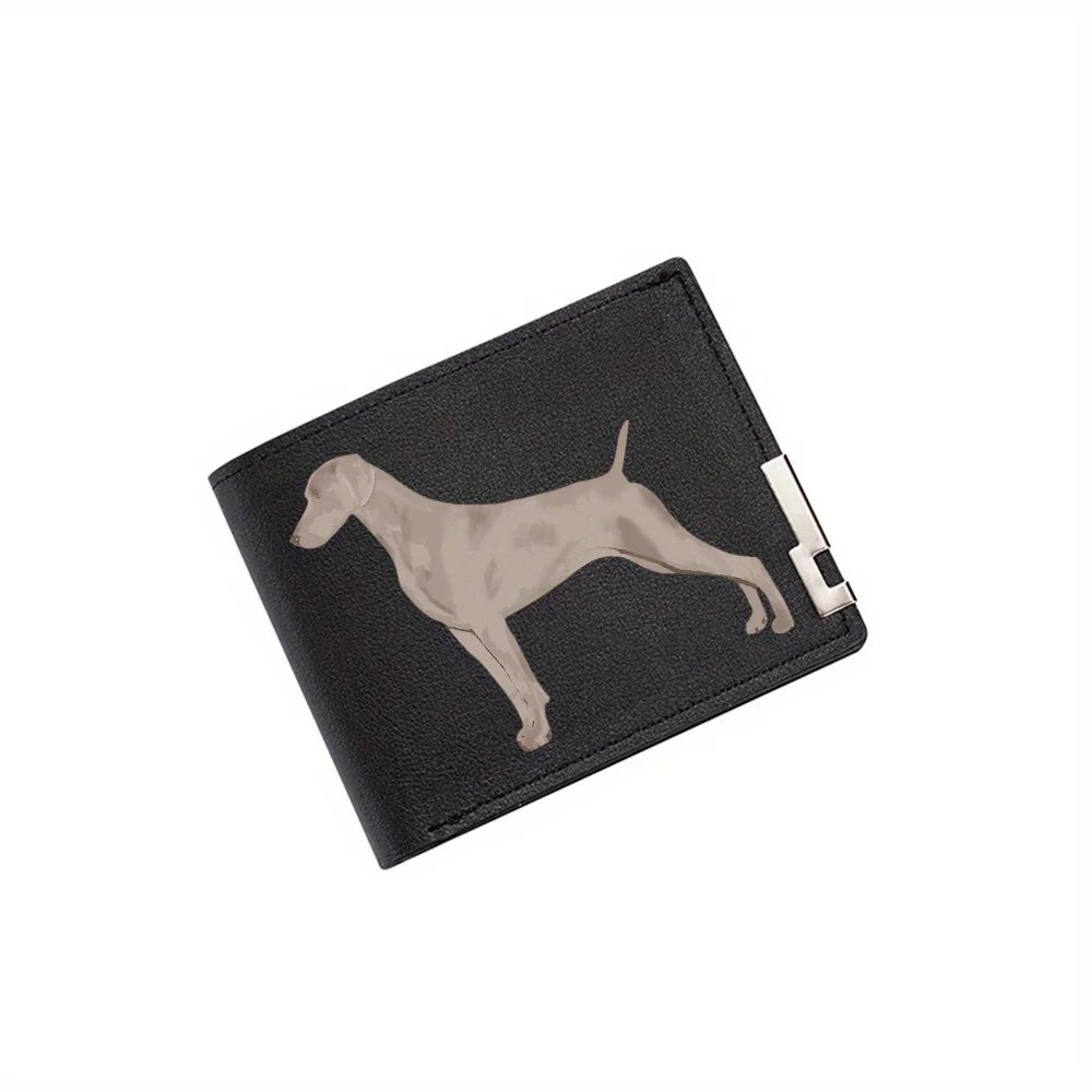 Elegant dog smooth body posture Men's Wallet Printing Design Simple Modern Stylish Business Father's Boyfriend's Christmas Lover