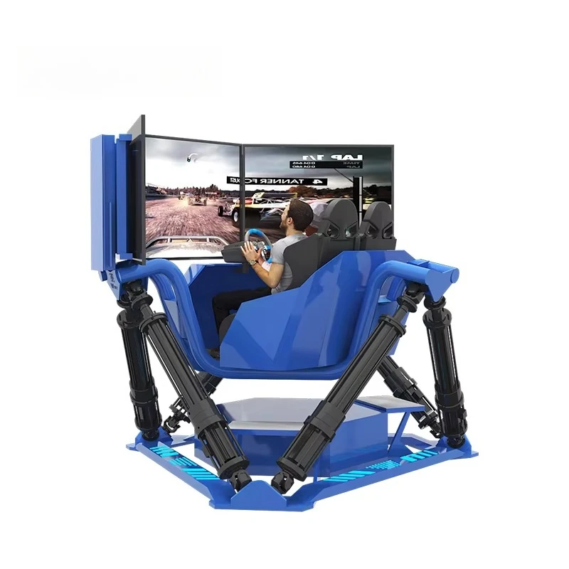 RenixSim Attraction 6 Dof Simulator Arcade Racing Game Machine Sim Racing Motion 6 Axis Cockpit