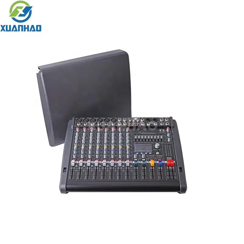 CMS600 6 Channel Digital Audio Mixer Lightweight Gain Control Panel Knob Peak LED Indicator For Live Performance