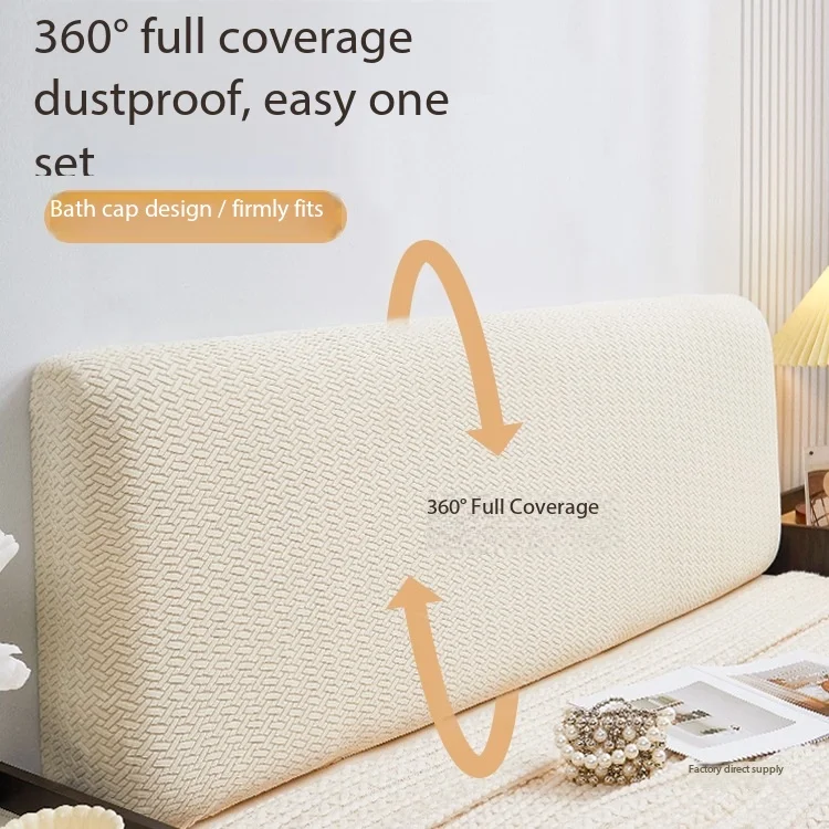 Tapur velvet bedside cover 2025 new anti-cat scratching ins wind bedside cover dust-proof ugly artifact soft bag cover