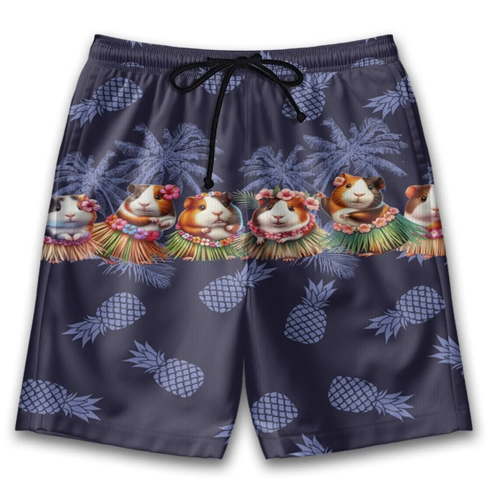 2025 unissex 3d impresso engraçado animais de estimação cobaia shorts casuais havaiano animal esporte praia shorts andando em casa calças pijamas