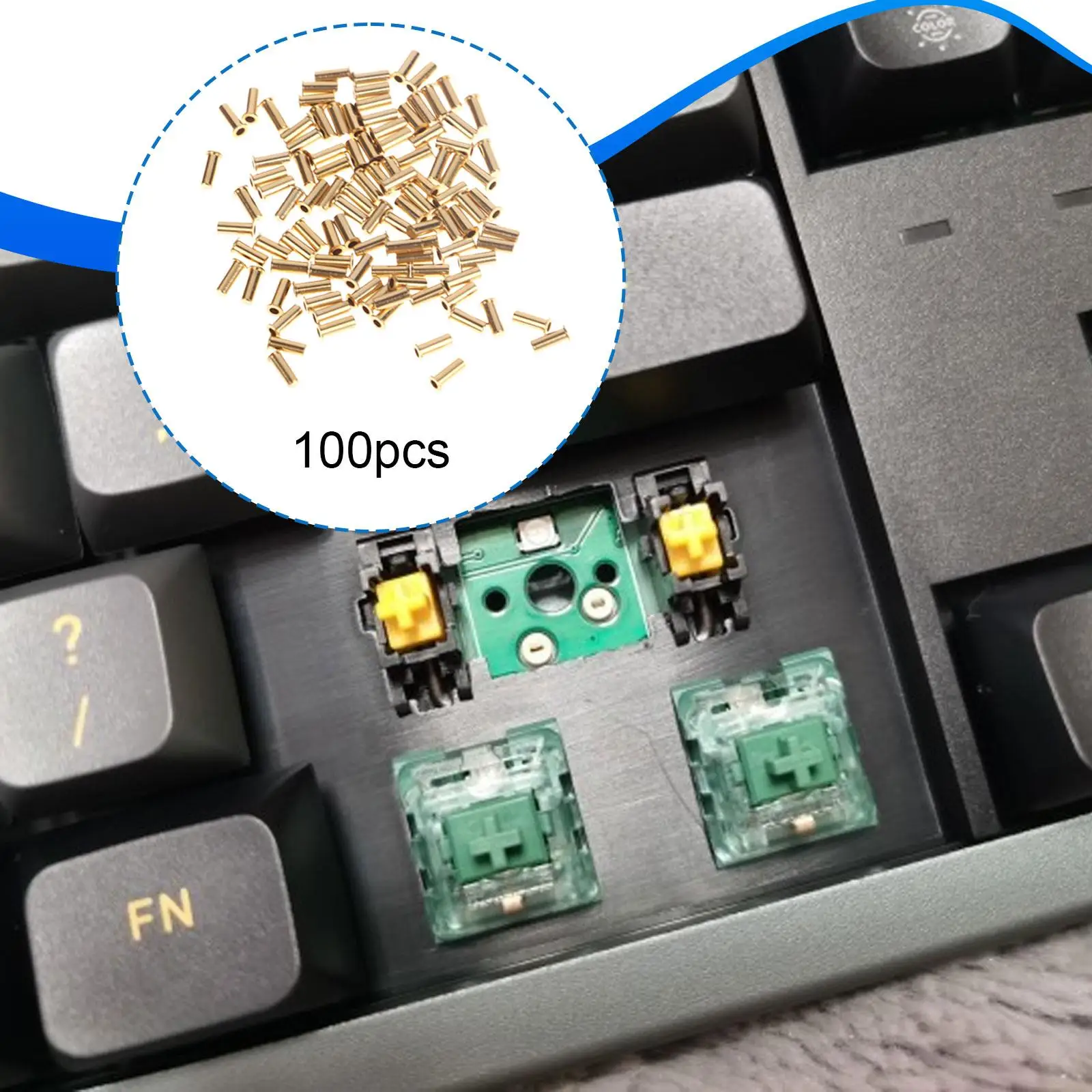 100x DIY Keyboard Hot Swappable Socket, Stable Performance, PCB Soldering